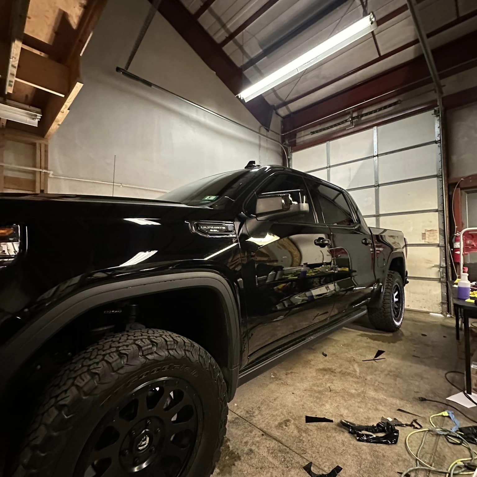 after polishing a truck