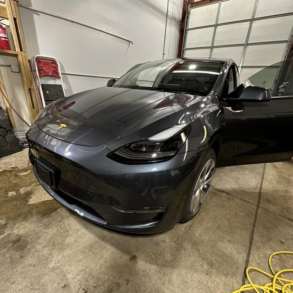 paint correction on a tesla